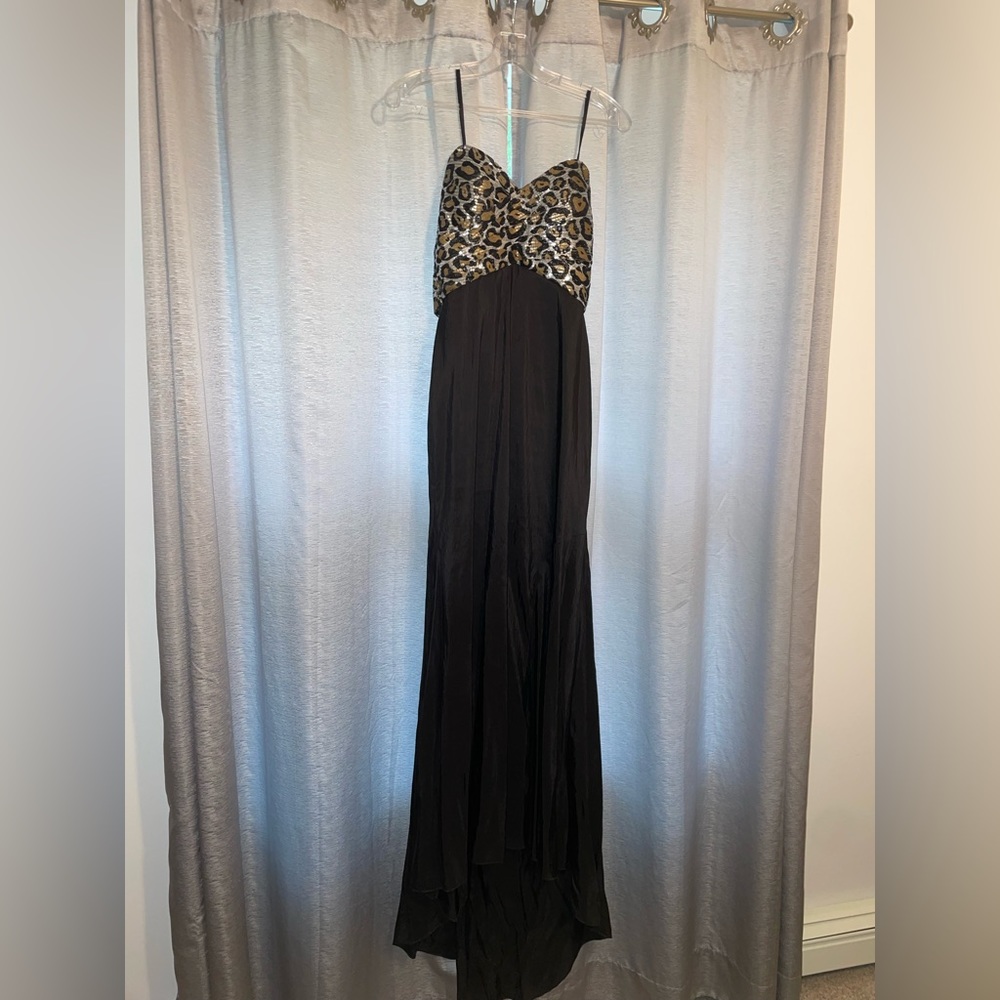 Cheetah Print Prom Dress *ALTERED*